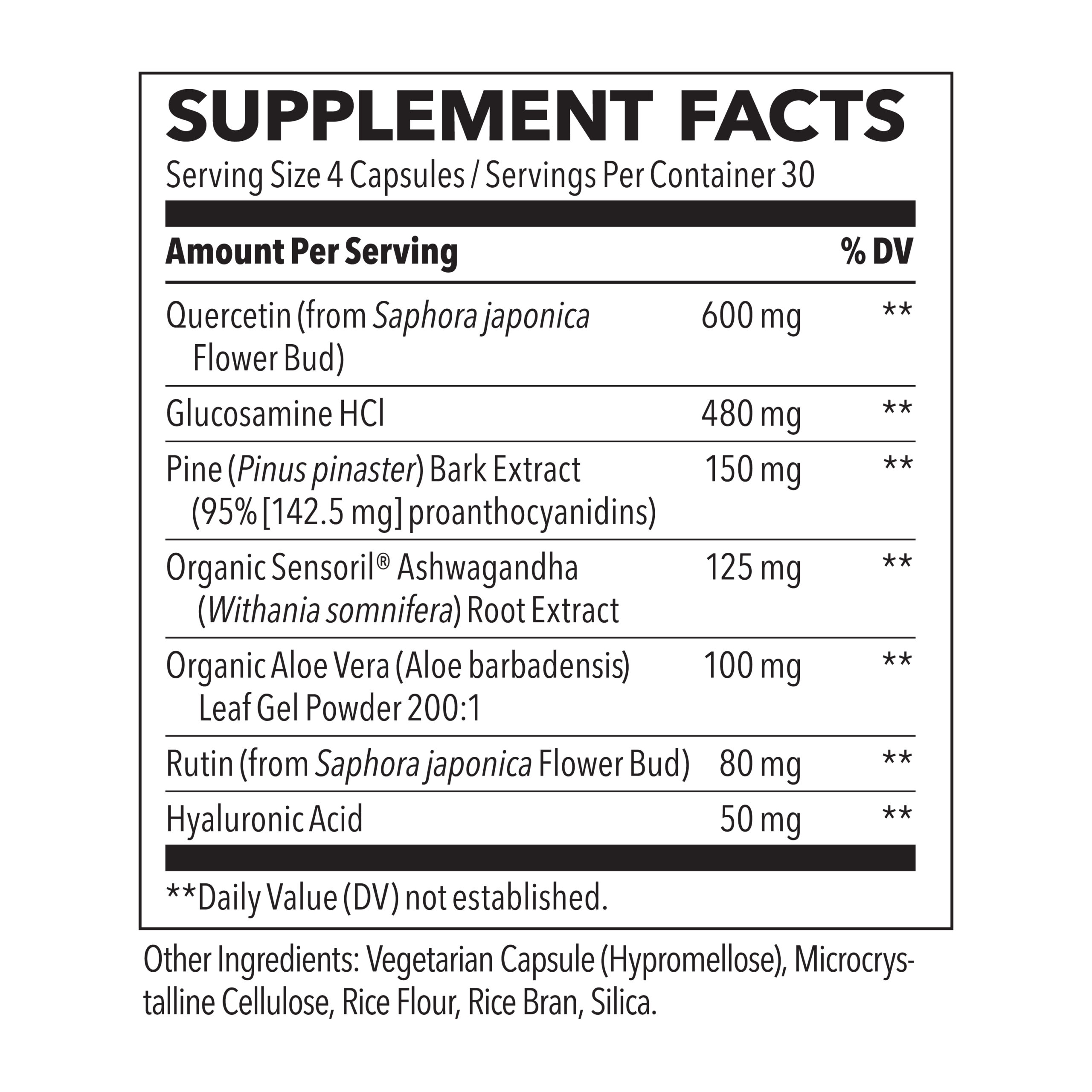 Bladder Daily Comfort Supplement Facts