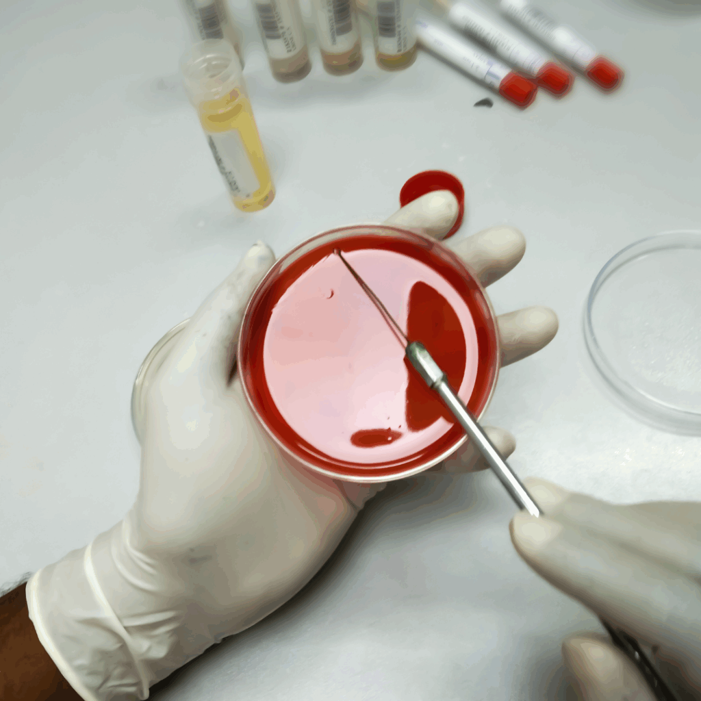 petri dish with agar
